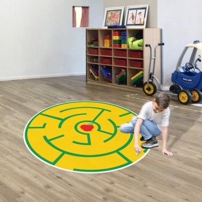 Διακόσμηση παιδικού δωματίου House Art - ΣΗΜΑΝΤΙΚΟ: Σε περίπτωση διαφοράς τιμής από το κατάστημα ισχύει παντα και μόνο η τιμή του καταστήματος Βρες το μήλο, Λαβύρινθος, Αυτοκόλλητα δαπεδου, 130 x 13