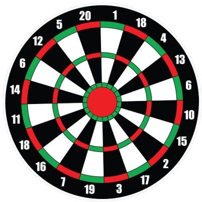 Παιχνίδι στόχων Παιχνίδια Ρίψης Στόχου Αυτοκόλλητα δαπεδου 135.00 x 135.00 cm (39196)