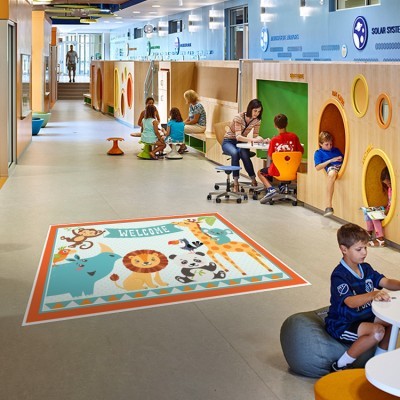 Διακόσμηση παιδικού δωματίου House Art - ΣΗΜΑΝΤΙΚΟ: Σε περίπτωση διαφοράς τιμής από το κατάστημα ισχύει παντα και μόνο η τιμή του καταστήματος Καλωσήρθατε με ζωάκια, Καλωσήρθατε - Welcome, Αυτοκόλλη