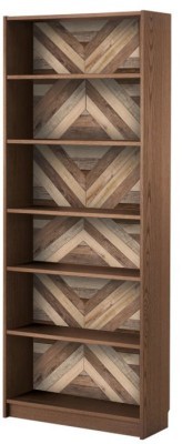 Μοτίβο ξύλο σανίδα, Βιβλιοθήκη Billy Ikea, Αυτοκόλλητα έπιπλων, 80 x 202 εκ. (40767)
