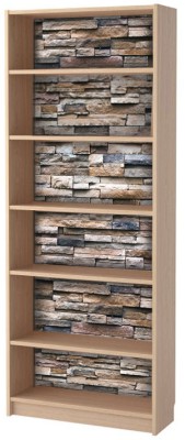 Houseart - ΣΗΜΑΝΤΙΚΟ: Σε περίπτωση διαφοράς τιμής από το κατάστημα ισχύει παντα και μόνο η τιμή του καταστήματος Μοτίβο με πέτρα, Βιβλιοθήκη Billy Ikea, Αυτοκόλλητα έπι