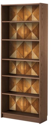 Houseart Μοτίβο με σανίδα, Βιβλιοθήκη Billy Ikea, Αυτοκόλλητα έπιπλων, 80 x 202 εκ.