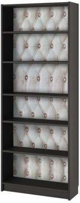 Μοτίβο λευκό δέρμα Βιβλιοθήκη Billy Ikea Αυτοκόλλητα έπιπλων 80 x 202 cm (40780)