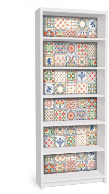 Houseart Αφρικάνικο μοτίβο, Βιβλιοθήκη Billy Ikea, Αυτοκόλλητα έπιπλων, 80 x 202 εκ.