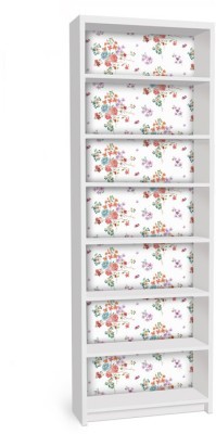 Vintage floral, Βιβλιοθήκη Billy Ikea, Αυτοκόλλητα έπιπλων, 80 x 202 εκ. (40790)