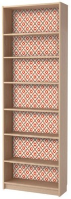 Μοτίβο με πολύχρωμους ρόμβους, Βιβλιοθήκη Billy Ikea, Α