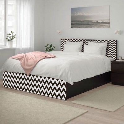 Ασπρόμαυρο σκανδιναβικό μοτίβο, Κρεβάτι Malm Ikea, Αυτο