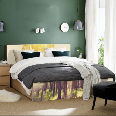 Houseart Γυναίκα ως μέρος δέντρων, Κρεβάτι Malm Ikea, Αυτοκόλλητα έπιπλων,