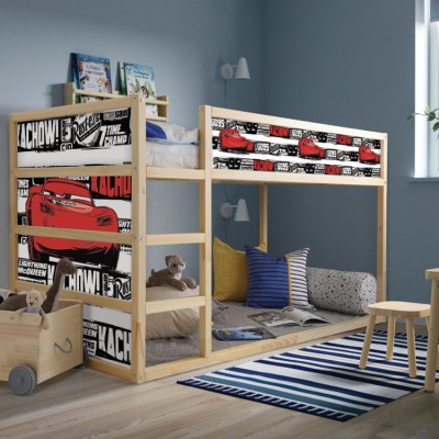 Houseart - ΣΗΜΑΝΤΙΚΟ: Σε περίπτωση διαφοράς τιμής από το κατάστημα ισχύει παντα και μόνο η τιμή του καταστήματος Car McQueen, Κρεβάτι Kura Ikea, Αυτοκόλλητα έπιπλων,