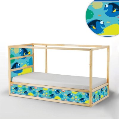 Ψαράκια Nemo Κρεβάτι Kura Ikea Αυτοκόλλητα έπιπλων 5TMX 90×23,5 cm + 1TMX 160×23,5 cm + 1TMX 200×23,5 cm (40711)