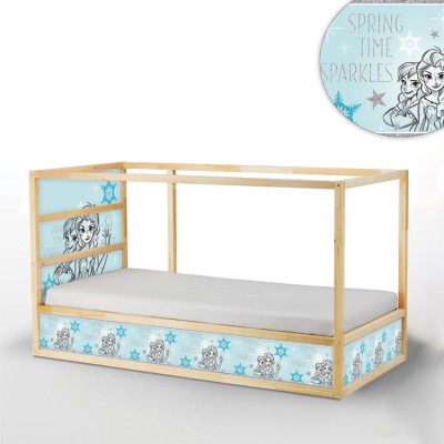 Houseart Spring time sparkles, Κρεβάτι Kura Ikea, Αυτοκόλλητα έπιπλων,