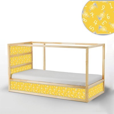 Προβατάκια και αριθμοί Κρεβάτι Kura Ikea Αυτοκόλλητα έπιπλων 5TMX 90×23,5 cm + 1TMX 160×23,5 cm + 1TMX 200×23,5 cm (40722)