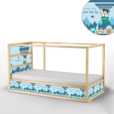 Houseart Πέτα μαζί μου, Κρεβάτι Kura Ikea, Αυτοκόλλητα έπιπλων,