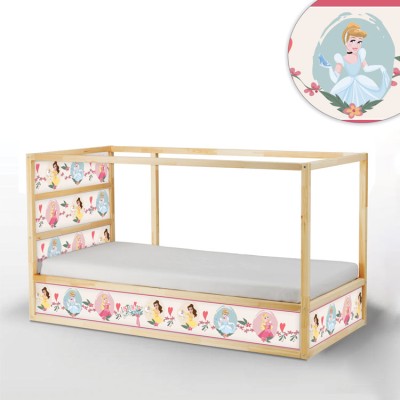 Houseart Οι πριγκίπισσες, Κρεβάτι Kura Ikea, Αυτοκόλλητα έπιπλων,