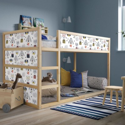 Σκυλάκι με κουκουβάγια, Κρεβάτι Kura Ikea, Αυτοκόλλητα 