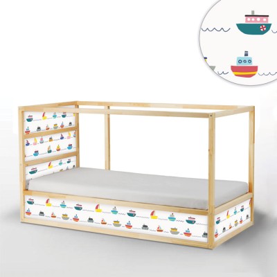 Houseart Καραβάκια, Κρεβάτι Kura Ikea, Αυτοκόλλητα έπιπλων,