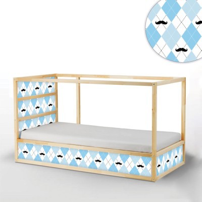 Μουστάκι Κρεβάτι Kura Ikea Αυτοκόλλητα έπιπλων 5TMX 90×23,5 cm + 1TMX 160×23,5 cm + 1TMX 200×23,5 cm (40750)