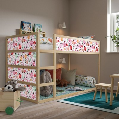 Πασχαλίτσες, Κρεβάτι Kura Ikea, Αυτοκόλλητα έπιπλων,