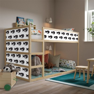 Houseart - ΣΗΜΑΝΤΙΚΟ: Σε περίπτωση διαφοράς τιμής από το κατάστημα ισχύει παντα και μόνο η τιμή του καταστήματος Φάλαινα, Κρεβάτι Kura Ikea, Αυτοκόλλητα έπιπλων,