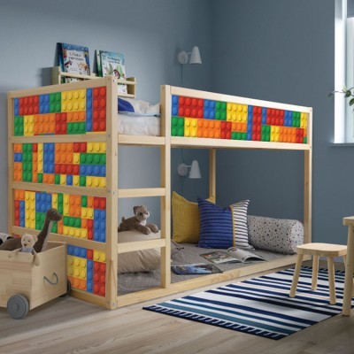 Lego Κρεβάτι Kura Ikea Αυτοκόλλητα έπιπλων 5TMX 90×23,5 cm + 1TMX 160×23,5 cm + 1TMX 200×23,5 cm (40757)