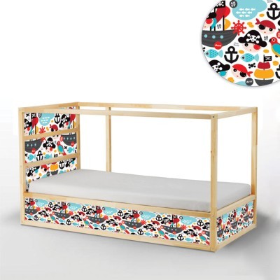 Μικροί πειρατές, Κρεβάτι Kura Ikea, Αυτοκόλλητα έπιπλων