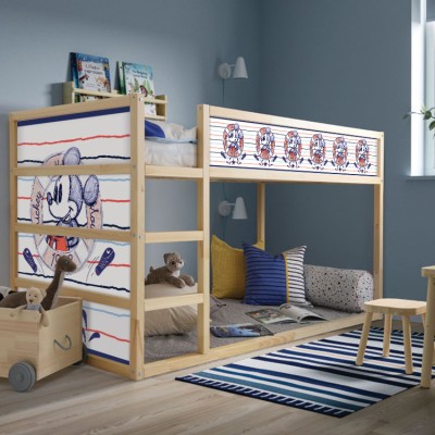 Houseart - ΣΗΜΑΝΤΙΚΟ: Σε περίπτωση διαφοράς τιμής από το κατάστημα ισχύει παντα και μόνο η τιμή του καταστήματος Mickey Mouse, Κρεβάτι Kura Ikea, Αυτοκόλλητα έπιπλων,