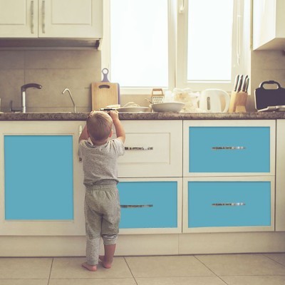 Houseart Light blue, Μονόχρωμα, Αυτοκόλλητα έπιπλων, 60 x 60 εκ.