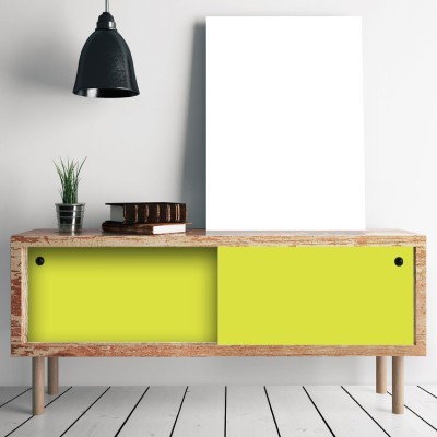 Green yellow Μονόχρωμα Αυτοκόλλητα έπιπλων 60 x 60 cm (39963)