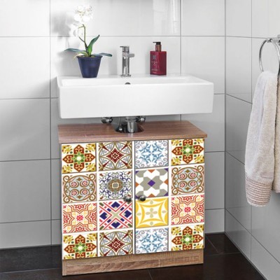 Vintage Retro Μοτίβο, Μοτίβα, Αυτοκόλλητα έπιπλων, 50 x