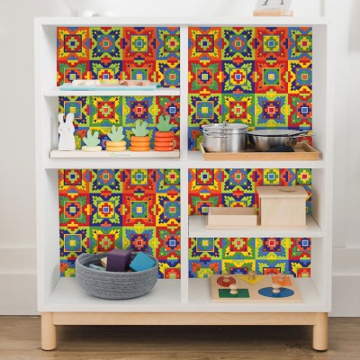Houseart Ethnic Pattern, Μοτίβα, Αυτοκόλλητα έπιπλων, 50 x 50 εκ.