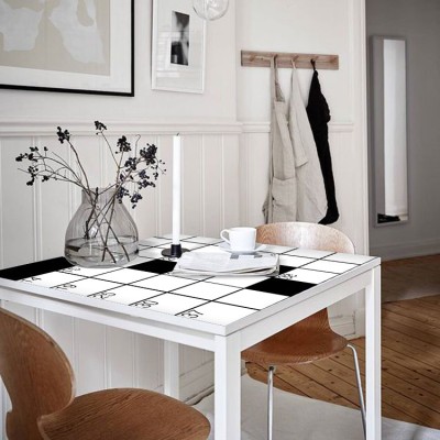 Houseart - ΣΗΜΑΝΤΙΚΟ: Σε περίπτωση διαφοράς τιμής από το κατάστημα ισχύει παντα και μόνο η τιμή του καταστήματος Σταυρόλεξο, Μοτίβα, Αυτοκόλλητα έπιπλων, 50 x 50 εκ.