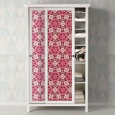 Houseart - ΣΗΜΑΝΤΙΚΟ: Σε περίπτωση διαφοράς τιμής από το κατάστημα ισχύει παντα και μόνο η τιμή του καταστήματος Ροζ Μοτίβο με Τετράγωνα, Μοτίβα, Αυτοκόλλητα έπιπλων, 5