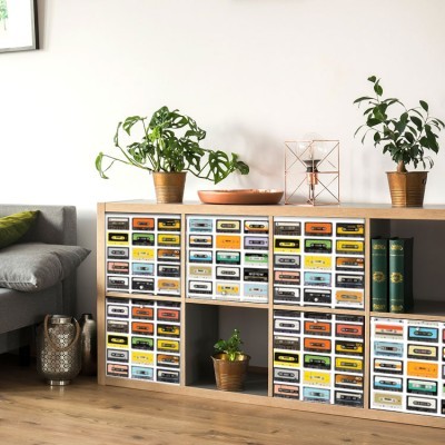 Πούχρωμες Κασέτες, Μοτίβα, Αυτοκόλλητα έπιπλων, 50 x 50