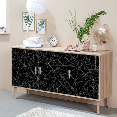 Μοτίβο με αφηρημένες γραμμές, Μοτίβα, Αυτοκόλλητα έπιπλ