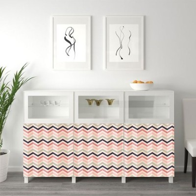 Chevron, Μοτίβα, Αυτοκόλλητα έπιπλων, 50 x 50 εκ.
