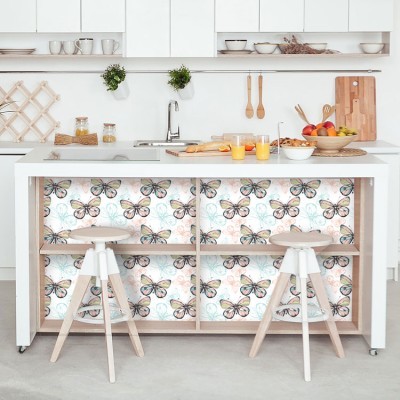 Μοτίβο με πεταλούδες, Μοτίβα, Αυτοκόλλητα έπιπλων, 50 x