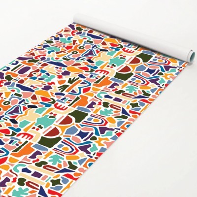 Τέχνη χρωμάτων Μοτίβα Αυτοκόλλητα έπιπλων 50 x 50 εκ. (48536)