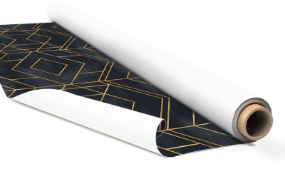 Houseart - ΣΗΜΑΝΤΙΚΟ: Σε περίπτωση διαφοράς τιμής από το κατάστημα ισχύει παντα και μόνο η τιμή του καταστήματος Χρυσά γεωμετρικά σχήματα στο μαύρο φόντο, Μοτίβα, Αυτοκ