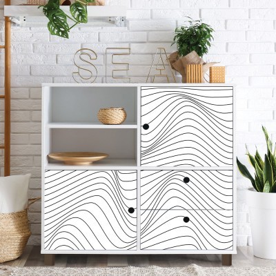 Διακόσμηση παιδικού δωματίου House Art - ΣΗΜΑΝΤΙΚΟ: Σε περίπτωση διαφοράς τιμής από το κατάστημα ισχύει παντα και μόνο η τιμή του καταστήματος Ασπρόμαυρο φόντο ψευδαίσθησης, Μοτίβα, Αυτοκόλλητα έπιπ