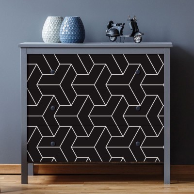 Γεωμετρικά σχέδια, Μοτίβα, Αυτοκόλλητα έπιπλων, 50 x 50