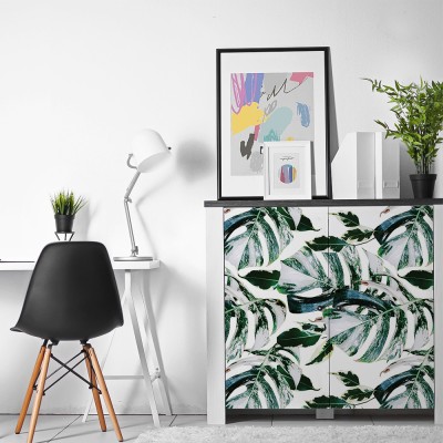 Houseart - ΣΗΜΑΝΤΙΚΟ: Σε περίπτωση διαφοράς τιμής από το κατάστημα ισχύει παντα και μόνο η τιμή του καταστήματος Πράσινα μονστέρα, Μοτίβα, Αυτοκόλλητα έπιπλων, 50 x 50