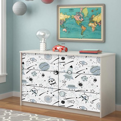 Houseart - ΣΗΜΑΝΤΙΚΟ: Σε περίπτωση διαφοράς τιμής από το κατάστημα ισχύει παντα και μόνο η τιμή του καταστήματος Διαστημόπλοια και πλανήτες, Παιδικά, Αυτοκόλλητα έπιπλω