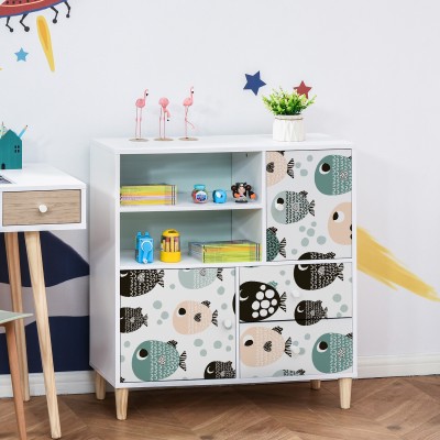 Houseart - ΣΗΜΑΝΤΙΚΟ: Σε περίπτωση διαφοράς τιμής από το κατάστημα ισχύει παντα και μόνο η τιμή του καταστήματος Στρογγυλά ψάρια, Παιδικά, Αυτοκόλλητα έπιπλων, 50 x 50