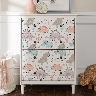 Άγρια ζώα, Παιδικά, Αυτοκόλλητα έπιπλων, 50 x 50 εκ.