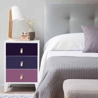 Houseart Ροζ, μωβ, μπλε, σομόν, Set - Πολύχρωμα, Αυτοκόλλητα έπιπλων, 50 x 50 εκ.