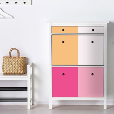 Houseart - ΣΗΜΑΝΤΙΚΟ: Σε περίπτωση διαφοράς τιμής από το κατάστημα ισχύει παντα και μόνο η τιμή του καταστήματος Ροζ, μπεζ, κίτρινο, Set - Πολύχρωμα, Αυτοκόλλητα έπιπλω