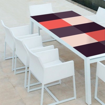 Μωβ, ροζ, σομόν, Set - Πολύχρωμα, Αυτοκόλλητα έπιπλων, 50 x 50 εκ.