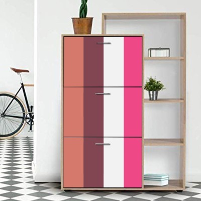 Κεραμιδί, ροζ, λευκό, Set – Πολύχρωμα, Αυτοκόλλητα έπιπλων, 50 x 50 εκ. (40585)