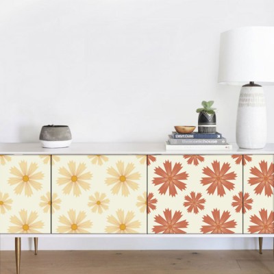 Φθινοπωρινά λουλούδια, Set - Πολύχρωμα, Αυτοκόλλητα έπι