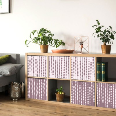 Μοτίβο με χάντρες, Set - Πολύχρωμα, Αυτοκόλλητα έπιπλων